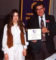 1994 Youth Appreciation Award presented by Harold Lauber